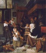 Jan Steen The Feast of St Nicholas Spain oil painting artist